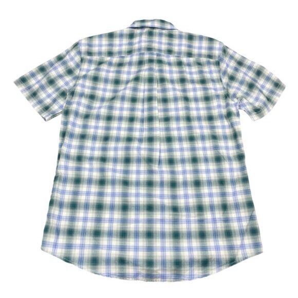 NWT EDDIE BAUER Men's Classic Fit Printed Woven Shirt Sz Small Bluespruce - Picture 4 of 4